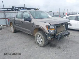 2023 Ford F-150 XL with VIN 1FTFW1E89PFA39819, listed as a IAAI auction lot 41929566 with 46,875 mi miles. Bid and sale history available at carsss.com. Image 1.