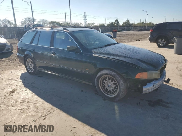 1999 BMW 5 Series 528iAt with VIN WBADP6345XBV62020, listed as a Copart auction lot 46804705 with 221,575 mi miles and Salvage Title. Bid and sale history available at carsss.com. Image 4.
