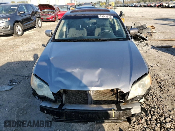 2008 Subaru Legacy with VIN 4S3BL616186223503, listed as a Copart auction lot 74547614 with 184,223 mi miles and Salvage title. Bid and sale history available at DreamBid. Image 5.