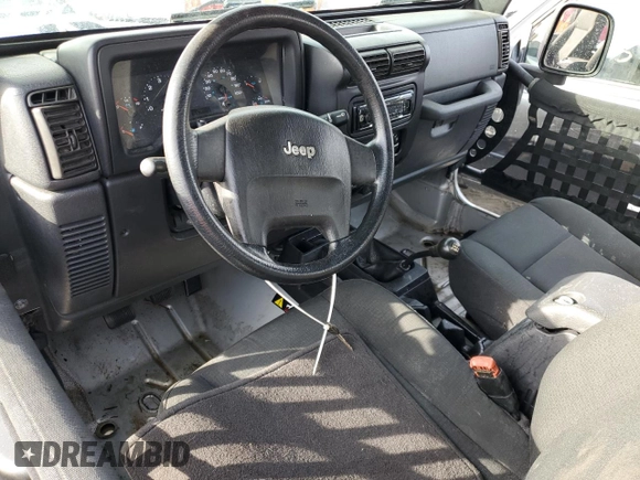 2006 Jeep Wrangler SE with VIN 1J4FA291X6P749039, listed as a Copart auction lot 75879744 with 0 mi miles and Non Repairable. Bid and sale history available at carsss.com. Image 8.