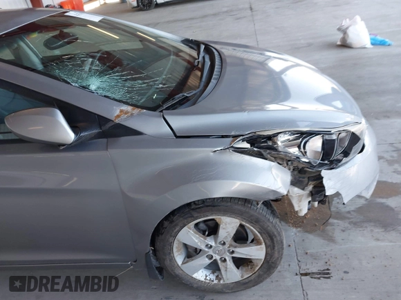 2012 Hyundai Elantra Limited with VIN KMHDH4AE2CU351643, listed as a IAAI auction lot 41433395 with 53,334 mi miles. Bid and sale history available at carsss.com. Image 17.