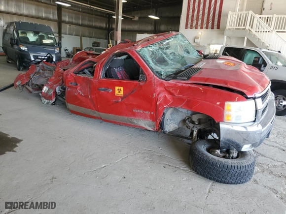 2007 Chevrolet Silverado 2500HD LT w/1LT with VIN 1GCHK23K77F563656, listed as a Copart auction lot 69396534 with 0 mi miles and Salvage Title. Bid and sale history available at carsss.com. Image 4.