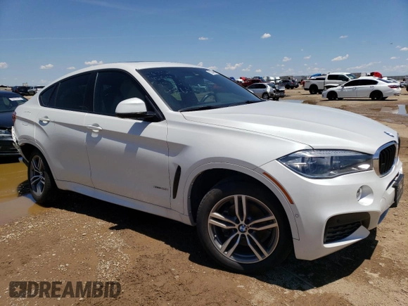 2018 BMW X6 xDrive35i with VIN 5UXKU2C57J0X49264, listed as a Copart auction lot 52534503 with 36,821 mi miles. Bid and sale history available at carsss.com. Image 4.