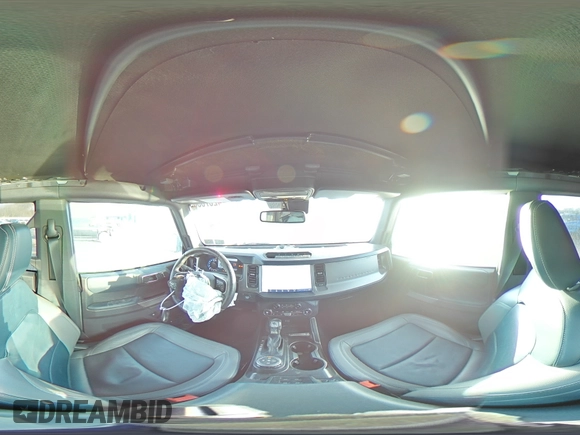 2021 Ford Bronco with VIN 1FMDE5DH7MLA94877, listed as a Copart auction lot 42676505 with 43,918 mi miles and Salvage title. Bid and sale history available at DreamBid. Image 13.