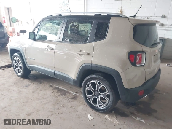 2015 Jeep Renegade Limited with VIN ZACCJBDTXFPC45689, listed as a IAAI auction lot 42365613 with 113,638 mi miles and . Bid and sale history available at DreamBid. Image 3.