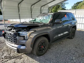 2023 Toyota Sequoia SR5 with VIN 7SVAAABA2PX015412, listed as a Copart auction lot 69880554 with 10,016 mi miles and Salvage Title. Bid and sale history available at carsss.com. Image 1.