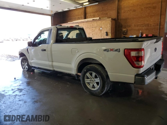 2021 Ford F-150 XL with VIN 1FTMF1EB8MKE16551, listed as a Copart auction lot 54966435 with 41,590 mi miles and Salvage title. Bid and sale history available at DreamBid. Image 2.