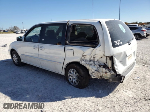 2004 Kia Sedona LX with VIN KNDUP131046585706, listed as a Copart auction lot 74973304 with 107,130 mi miles and Salvage Title. Bid and sale history available at carsss.com. Image 2.