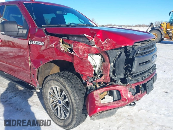 2018 Ford F-150 XL with VIN 1FTFW1EG3JKG07472, listed as a IAAI auction lot 41252582 with 138,106 mi miles and . Bid and sale history available at carsss.com. Image 6.