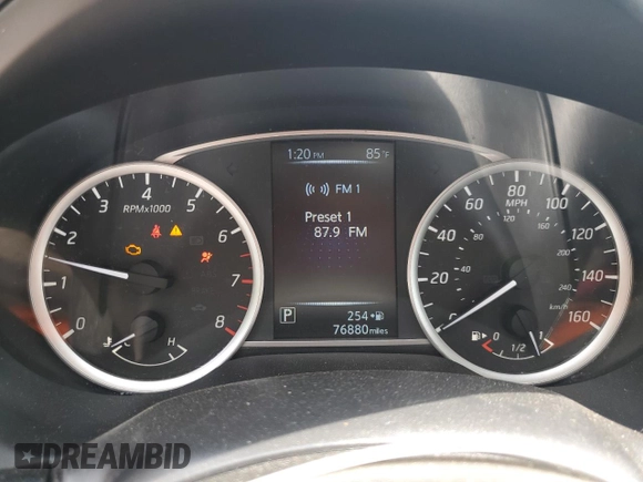 2017 Nissan Sentra SV with VIN 3N1AB7AP6HY363717, listed as a Copart auction lot 61388475 with 76,880 mi miles and Salvage title. Bid and sale history available at DreamBid. Image 9.