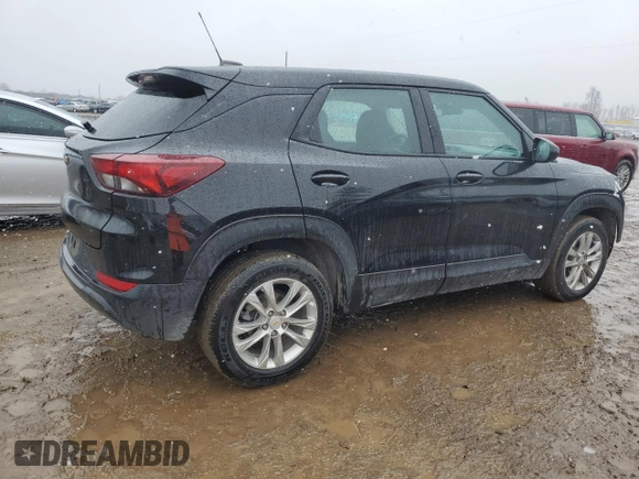 2021 Chevrolet TrailBlazer LS with VIN KL79MMS20MB126917, listed as a Copart auction lot 49863315 with 56,945 mi miles and Salvage Title. Bid and sale history available at carsss.com. Image 3.