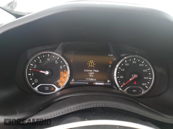 2016 Jeep Renegade Trailhawk with VIN ZACCJBCT5GPE16139, listed as a Copart auction lot 62498705 with 117,080 mi miles and Salvage title. Bid and sale history available at DreamBid. Image 9.
