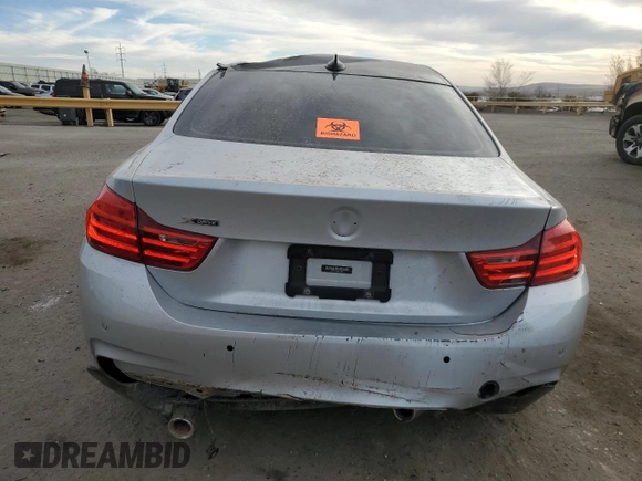 2016 BMW 4 Series 435i xDrive с VIN WBA3R5C50GK374062, выставлен на аукционе Copart как лот 46268235 с пробегом 76 878 миль миль и Списание • Salvage title. История ставок и продаж доступна на DreamBid. Изображение 6.