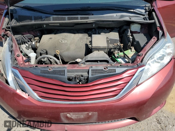 2017 Toyota Sienna LE Auto Access Seat with VIN 5TDKZ3DC7HS791480, listed as a Copart auction lot 68113304 with 130,258 mi miles and Salvage Title. Bid and sale history available at carsss.com. Image 12.