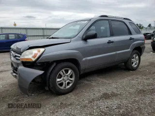 2005 Kia Sportage LX with VIN KNDJF723057062113, listed as a Copart auction lot 66630164 with 129,715 mi miles and Salvage Title. Bid and sale history available at carsss.com. Image 1.
