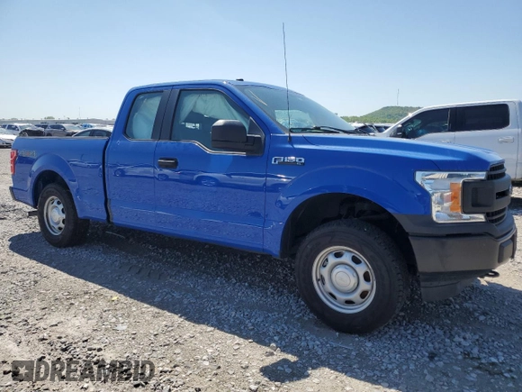 2018 Ford F-150 XL with VIN 1FTEX1EB9JKC29431, listed as a Copart auction lot 51161805 with 156,544 mi miles and Salvage Title. Bid and sale history available at carsss.com. Image 4.