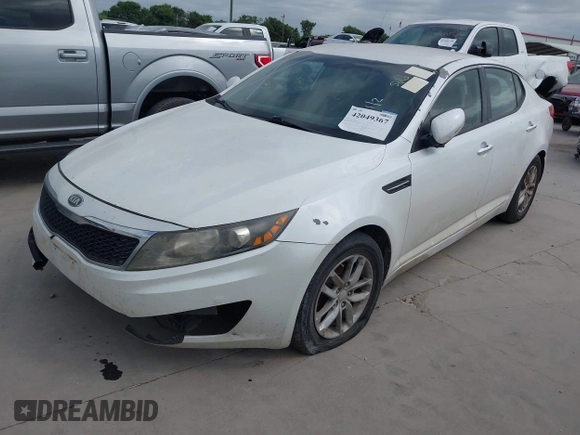 2013 Kia Optima LX with VIN 5XXGM4A74DG142720, listed as a IAAI auction lot 42049367 with 178,554 mi miles. Bid and sale history available at carsss.com. Image 2.