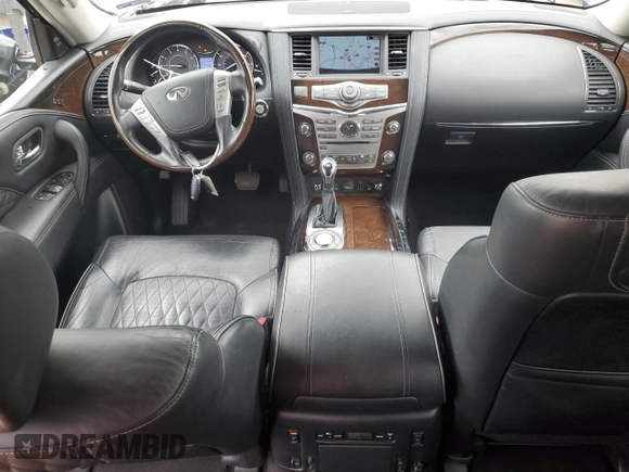 2019 Infiniti QX80 LUXE with VIN JN8AZ2ND6K9850428, listed as a Copart auction lot 71494304 with 60,426 mi miles and Salvage Title. Bid and sale history available at carsss.com. Image 8.