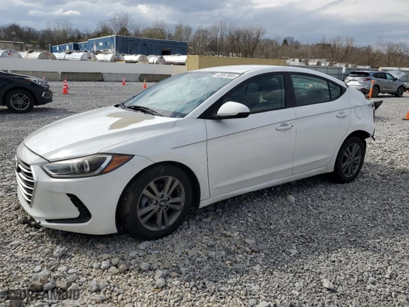 2017 Hyundai Elantra SE with VIN 5NPD84LF3HH054506, listed as a Copart auction lot 52057685 with 117,669 mi miles and Salvage Title. Bid and sale history available at carsss.com. Image 1.