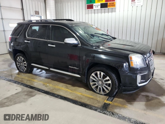 2017 GMC Terrain Denali with VIN 2GKFLVE37H6210717, listed as a Copart auction lot 56666415 with 131,388 mi miles and Salvage title. Bid and sale history available at DreamBid. Image 4.