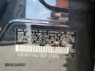 2020 Lexus IS 300 with VIN JTHAA1D21L5108510, listed as a Copart auction lot 56178025 with 57,239 mi miles and Non repairable. Bid and sale history available at DreamBid. Image 12.