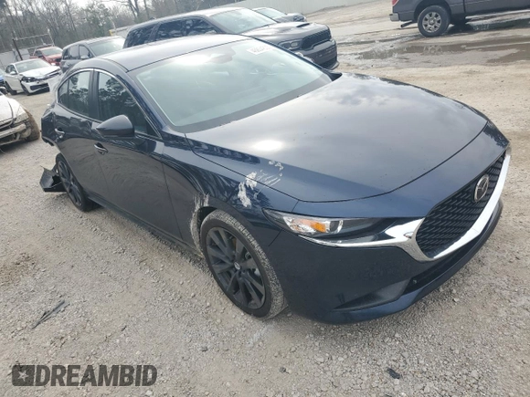 2025 Mazda 3 S Select Sport with VIN 3MZBPABM5SM458480, listed as a Copart auction lot 46854855 with 773 mi miles and Salvage Title. Bid and sale history available at DreamBid. Image 4.