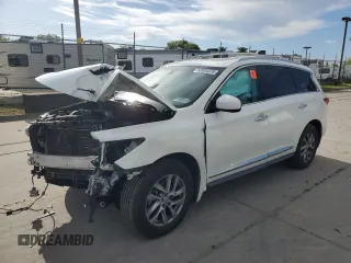 2013 Infiniti JX35 with VIN 5N1AL0MMXDC324145, listed as a Copart auction lot 52651275 with 0 mi miles and Salvage Title. Bid and sale history available at carsss.com. Image 1.