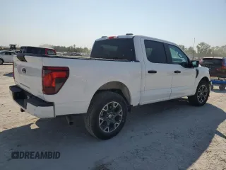 2024 Ford F-150 STX with VIN 1FTEW2K57RKD19468, listed as a Copart auction lot 73657674 with 5,055 mi miles and Salvage Title. Bid and sale history available at carsss.com. Image 3.