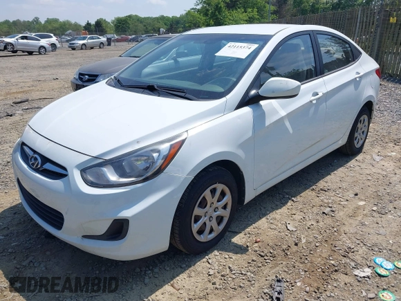 2013 Hyundai Accent GLS with VIN KMHCT4AEXDU532291, listed as a IAAI auction lot 42115374 with 179,848 mi miles and . Bid and sale history available at carsss.com. Image 2.