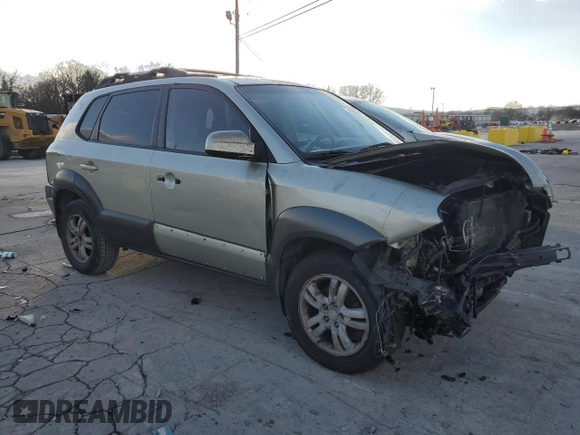2006 Hyundai Tucson GLS with VIN KM8JN12D56U393888, listed as a Copart auction lot 88468845 with 310,864 mi miles and Clean Title. Bid and sale history available at carsss.com. Image 4.