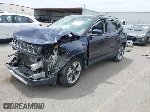 2021 Jeep Compass Limited with VIN 3C4NJCCB1MT581406, listed as a IAAI auction lot 41934159 with 22,967 mi miles and . Bid and sale history available at DreamBid. Image 18.