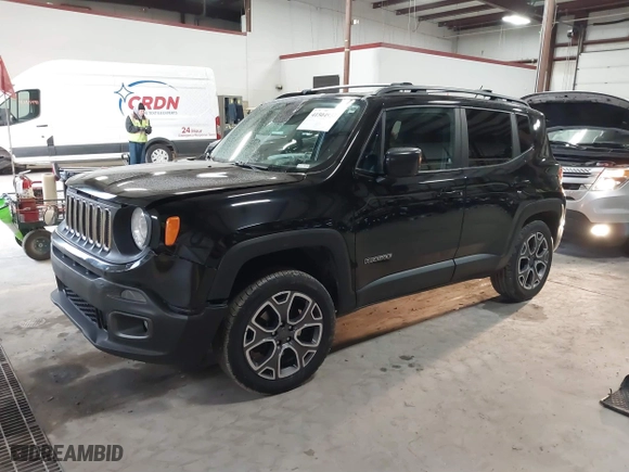 2017 Jeep Renegade Latitude with VIN ZACCJBBB4HPF10815, listed as a IAAI auction lot 41504957 with 192,076 mi miles. Bid and sale history available at carsss.com. Image 17.