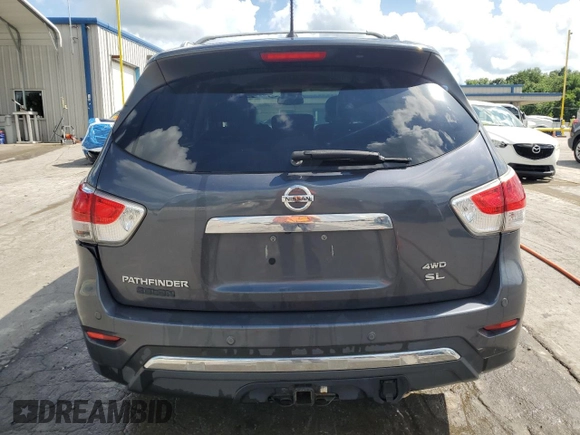 2013 Nissan Pathfinder SV with VIN 5N1AR2MM8DC664257, listed as a Copart auction lot 61076515 with 177,316 mi miles and Salvage title. Bid and sale history available at DreamBid. Image 6.