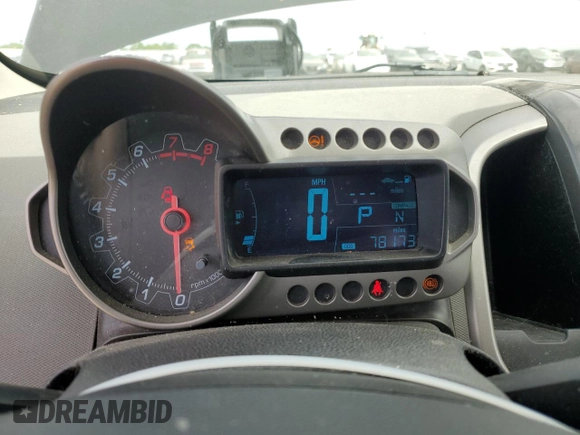 2014 Chevrolet Sonic LTZ with VIN 1G1JE5SB8E4189510, listed as a Copart auction lot 52804655 with 78,173 mi miles and Clean Title. Bid and sale history available at carsss.com. Image 9.