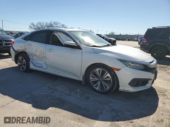 2017 Honda Civic Sedan EX-L with VIN 2HGFC1F74HH633444, listed as a Copart auction lot 48057565 with 100,007 mi miles and Salvage Title. Bid and sale history available at carsss.com. Image 4.