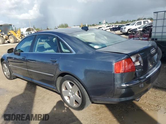 2004 Audi A8 L with VIN WAUML44E84N004731, listed as a Copart auction lot 85649384 with 60,503 mi miles and Salvage Title. Bid and sale history available at carsss.com. Image 2.