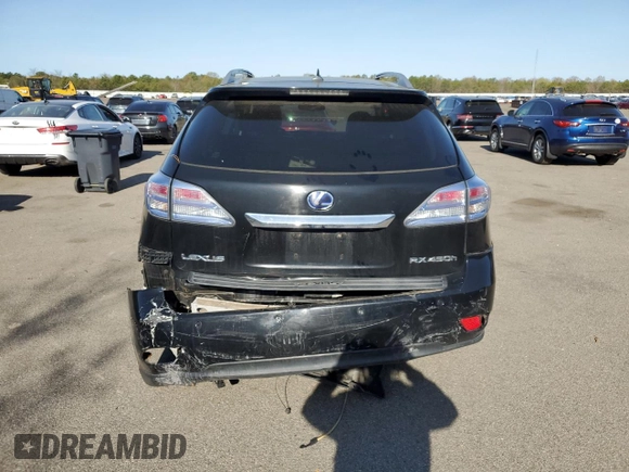 2010 Lexus RX 450h with VIN JTJBC1BA3A2017471, listed as a Copart auction lot 55138655 with 167,245 mi miles and Non repairable. Bid and sale history available at DreamBid. Image 6.