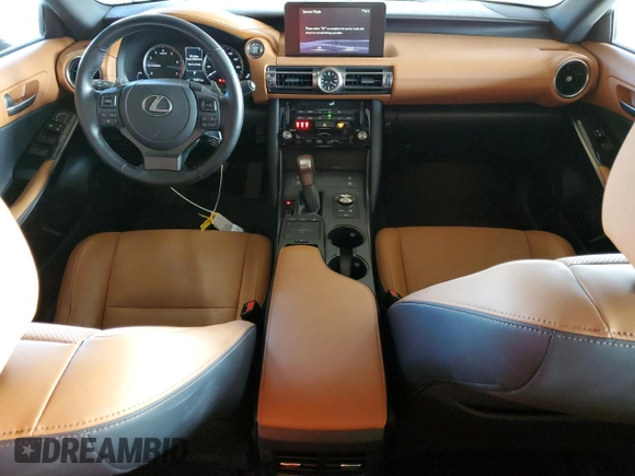 2021 Lexus IS 300 with VIN JTHCA1D25M5111064, listed as a Copart auction lot 57468785 with 18,281 mi miles and Salvage title. Bid and sale history available at DreamBid. Image 8.