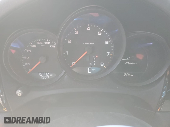 2018 Porsche Macan with VIN WP1AA2A51JLB23070, listed as a Copart auction lot 52865635 with 75,772 mi miles and Salvage title. Bid and sale history available at DreamBid. Image 9.
