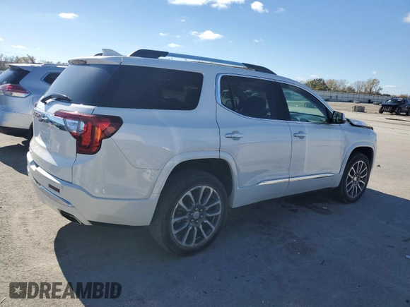 2022 GMC Acadia Denali with VIN 1GKKNPLS8NZ134794, listed as a Copart auction lot 78139034 with 35,461 mi miles and Salvage Title. Bid and sale history available at carsss.com. Image 3.