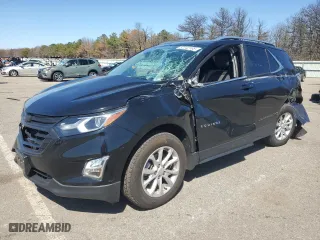 2021 Chevrolet Equinox LT with VIN 3GNAXKEV5ML401057, listed as a Copart auction lot 52242195 with 43,904 mi miles and Salvage Title. Bid and sale history available at carsss.com. Image 1.