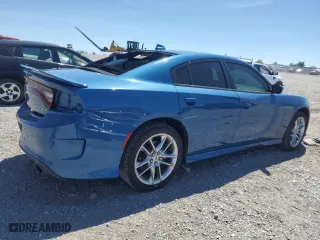 2022 Dodge Charger GT with VIN 2C3CDXMG0NH198636, listed as a Copart auction lot 58620524 with 23,157 mi miles and Salvage Title. Bid and sale history available at carsss.com. Image 3.