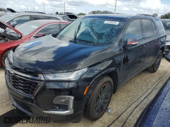 2024 Chevrolet Traverse z VIN 1GNETZKW9RJ130585, wystawiony jako Copart lot #73790304 z przebiegiem Nie podano mil oraz Szkoda całkowita • Salvage title. Historia ofert i sprzedaży dostępna na DreamBid. Obrazek 1.