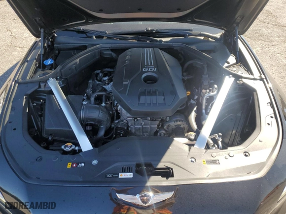 2022 Genesis G70 2.0T with VIN KMTG34TA5NU090183, listed as a Copart auction lot 76463054 with 41,348 mi miles and Salvage Title. Bid and sale history available at carsss.com. Image 13.