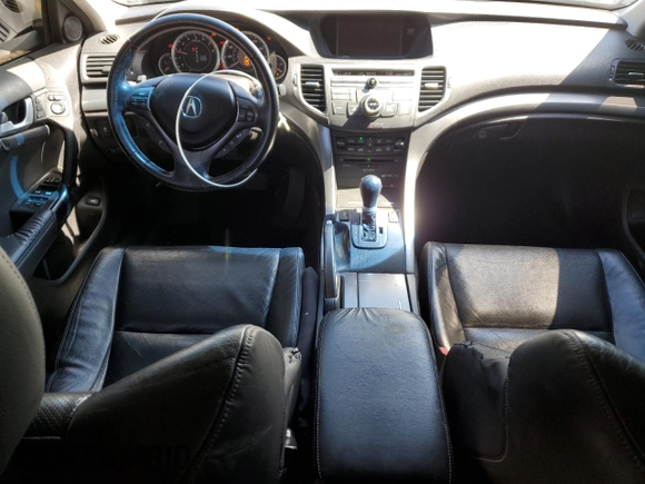 2012 Acura TSX Tech Pkg with VIN JH4CU2F65CC019296, listed as a Copart auction lot 50665225 with 191,888 mi miles and Salvage Title. Bid and sale history available at carsss.com. Image 8.