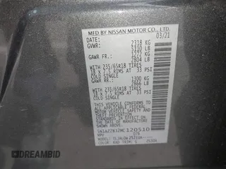 2021 Nissan Murano SV z VIN 5N1AZ2BJ2MC120510, wystawiony jako IAAI lot #41721556 z przebiegiem 75 456 mil mil oraz . Historia ofert i sprzedaży dostępna na DreamBid. Obrazek 9.