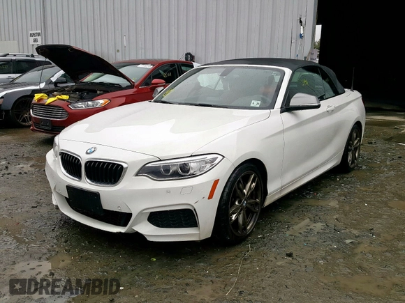 2015 BMW 2 Series M235i with VIN WBA1M1C57FVZ99313, listed as a Copart auction lot 31220780 with 34,911 mi miles and . Bid and sale history available at carsss.com. Image 2.