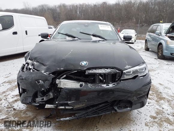2022 BMW 3 Series 330i xDrive with VIN 3MW5R7J01N8C24620, listed as a IAAI auction lot 41269710 with 1 mi miles. Bid and sale history available at carsss.com. Image 12.