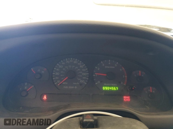 2001 Ford Mustang GT Deluxe with VIN 1FAFP42X91F185242, listed as a Copart auction lot 49330035 with 90,456 mi miles and Salvage Title. Bid and sale history available at carsss.com. Image 9.