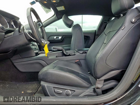 2015 Ford Mustang EcoBoost with VIN 1FA6P8TH8F5408060, listed as a Copart auction lot 62118585 with 76,913 mi miles and Salvage title. Bid and sale history available at DreamBid. Image 7.